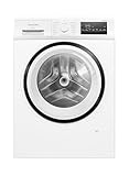 Siemens WM14N225 Waschmaschine iQ300, Frontlader mit 8kg Fassungsvermögen, 1400 UpM, speedPack L, smartFinish, Outdoor-Programm, LED-Display, Weiß, 60cm