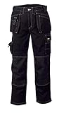 teXXor Arbeitshose Twill Bundhose T/C Panama Canvas Arbeitsbundhose schwarz 52