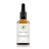 Folsäure Tropfen 50 ml - 400 µg pro Tagesdosis - mit hochaktiver Folsäure-Form Methylfolat - 100% vegan, ohne Zusätze - Deutsche Herstellung