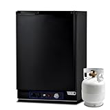 Smad 60L Kühlschrank Gas 12v 230v, 3 Wege Absorber Kühlschrank Gas für Camping Wohnwagen Reisemobil, LPG Gas 28 mBar