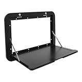 Faltbare Wohnmobil-Picknicktische, Wandklapptisch aus Aluminium-Legierung, Tischgröße 51*33cm, Auto Camping Zubehör Camper Zubehör, Dual-Lock-Design Wandtisch Wandmontage, Wohnmobil Tisch (Schwarz)