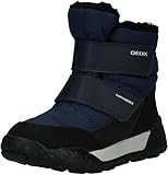 Geox JUNIOR J TREKKYUP BOY B ABX ANKLE BOOTS NAVY/LIME 33_EU