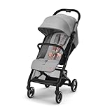 Cybex Gold Kinderwagen Beezy mit One-Pull Harness, Ab Geburt bis ca. 4 Jahre (max. 22 kg), Kompakt und ergonomisch, Lava Grey (Grau)