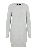 VERO MODA Damen Kleid 10215523 Light Grey Melange Xs