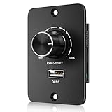 LEKEFETO DC 12-24V LED Dimmer PWM, 5A 3 Drähte Dimmschalter mit USB-Schnellladen QC 3.0 für Lampen - Für Wohnmobil Boot LKW Wohnwagen Anhänger Leuchte