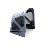 Bugaboo Donkey Sonnendach mit Lüftungsfenstern, ausziehbar für zusätzlichen und optimalen Sonnenschutz, wasserabweisend, kompatibel mit allen Bugaboo Donkey Kinderwagen, Seaside Blue