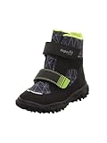 Superfit Jungen HUSKY warm gefütterte Gore-Tex Schneestiefel, SCHWARZ/HELLGRÜN 0020, 38 EU