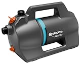 Gardena Gartenpumpe 4100 Silent: Sehr leise, innovative Bewässerungspumpe, Fördermenge 4100 l/h, 550 W Motor, 3,6 bar, wasserfest, stromsparend (9050-20)