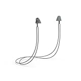 Flare Calmer Secure – Alternative zu Ohrstöpseln – reduziert lästige Geräusche, ohne den Klang zu blockieren – weiches, wiederverwendbares, flexibles Silikon mit integriertem Umhängeband, Grau
