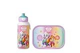 Mepal - Lunch-Set Campus - Lunch-Set für Kinder mit Pop-up Trinkflasche & Lunch Box - Lunch-Set für die Schule oder unterwegs - Spülmaschinenfest & BPA-frei - 400 ml + 750 ml - Paw Patrol Girls