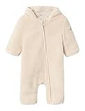 NAME IT Unisex Baby Nbnmayan Teddy Suit1 Schneeanzug, Whitecap Gray, 74-80