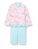 Playshoes UV-Schutz Einteiler Unisex Kinder Badeanzug Schwimmanzug Badebekleidung, Schmetterlinge Langarm, 62/68