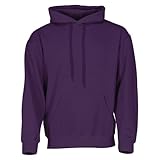 Fruit of the Loom Classic Kapuzen-Sweat + GRATIS MyShirt Stoffbeutel, Farbe:violett + GRATIS MyShirt Stoffbeutel, Größe:M