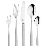 ZWILLING Roseland Besteck Set, 60-teilig, Für 12 Personen, spülmaschinengeeignet, 18/10 Edelstahl/Hochwertiger Klingenstahl, Mattiert, Silber
