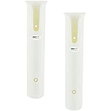 POFET 2-teilige Stangen Wandhalterung für Angelrutenhalter Röhrenglieder Angelrutenhalter Rackauflagen mit Schrauben - Weiß