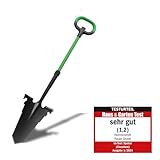 Hammersmith RayzerShovel - Das Original aus dem TV - Spaten mit Wurzelsäge für Harte, steinige Böden - Breite Trittkante – Gartenspaten – Gärtnerspaten mit Soft-Touch-Griff - Gartenschaufel