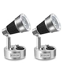 Bonlux 12V LED Spot Leselicht Leselampe mit Schalter USB LED Lampe Interior LED Leuchte 12V Wohnmobil 3W Warmweiß 3000K für Wohnwagen, Boot, Wohnmobil, Camper Reisemobil Caravan 2 Stücke