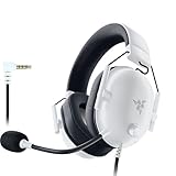 Razer BlackShark V2 X (Playstation) - Kabelgebundenes E-Sports Headset für Playstation 5 Konsole (250g, Nierenmikrofon, 50mm Treiber, Passive Geräuschunterdrückung, 3,5mm Klinke) Weiß