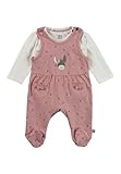 Sterntaler Strampler Set Blümchen – 2-teilig – Baby Strampler aus Jersey mit Esel Emmi Applikation & Langarmbody – bequemer Mädchen Zweiteiler ab Geburt - Druckknöpfe im Schritt – mattrosa – Größe 62