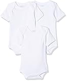 Playshoes Unisex Kleinkind Multipack Baby-Body, weiß 1/4-Arm 3er Pack, 62/68