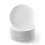 Holst Porzellan MA 124 PACK 12 Porzellan Vorteilspack 12er Set Speiseteller 24 cm, weiß, 24 x 24 x 2.5 cm, 12 Stück