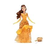 Disney Store Official - Die Schöne und das Biest - Belle - Klassische Puppe - 29 cm/11' - Voll bewegliche Disney Prinzessinnen Puppe im gelben Kleid - Mit Spielzeughaarbürste - Ab 3 Jahren