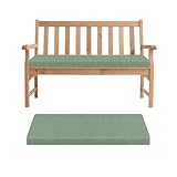 Generisch Bankauflage, Abnehmbarem Sitzkissen Banks, rutschfeste Gartenbank Auflage, Waschbar Sitzauflage Banks für Innen Outdoor Fensterbank Couch ban k Eckbank Auflagen,Grün,100x30x5cm
