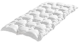 f.a.n. Matratzenauflage Schlafen wie auf Wolken Textilfaser weiß Größe 100x200 cm
