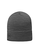 BUFF®| Mütze Merino Lightweight Männlich Weiblich Erwachsene Multifunktionaler Schal aus 100% Merinowolle, Wandern, Outdoor, Nachhaltig, Leicht, Schlanke Passform, Einheitsgröße, Gris