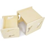 Puecrof Montessori Abstilltisch und Stuhl aus Massivholz - Tisch- und Stuhlset für Kleinkinder, Montessori Möbel für Kinder