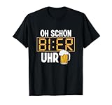 Oh Schon Bier Uhr Alkohol Vatertag Mallorca Party Geschenk T-Shirt