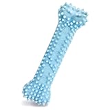 Nylabone, Kauknochen für Welpen und Zahnpflege-Spielzeug für zahnende Welpen, Wohltuender Kauknochen, für extra kleine Welpen bis 7kg, für sanft kauende/zahnende Hunde, Hähnchengeschmack, Blau