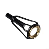 Rutenspitze Führungsring Top Angelrute Reparaturset mit Keramikring Edelstahlrahmen Linie Ring Auge Bauwerkzeug für Angelrute Ersatz Angelrute Zubehör (3,0 mm)