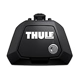 Thule Raised Rail Evo Fußsatz für Fahrzeuge mit offener Reling, 710410, Black (schwarz), Einheitsgröße
