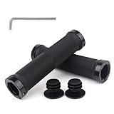 FLOWERUN Fahrradgriffe, Lenkergriffe, Ergonomische rutschfeste Gummigriffe Mit Doppelklemmung, Stoßdämpfend Und Komfortabel, Für MTB, BMX, E-Bike, Roller, Einfache Montage, 22 mm (Stil 2)