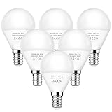 LED Glühbirne E14, 6 Stück 5W E14 LED Warmweiß 3000K Leuchtmittel, 40 Watt Lampen Ersetzt, P45/G45 Tropfenform LED Birne, 220-240V Energiesparlampe, nicht Dimmbar