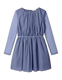NAME IT Mädchen Nkfvabos Ls Dress Noos, Blue Ice, 152