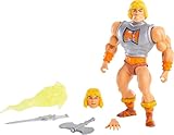 Masters of the Universe GVL76 - Origins Deluxe He-Man Actionfigur, ca. 14 cm groß, Geschenk für 6- bis 10-Jährige und erwachsene Sammler