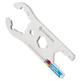 firemeister Gasflaschenschlüssel Edelstahl, Multi Funktion Gasflaschen Schlüssel, Outdoor Gas Schlüssel, Gasregler Schlüssel