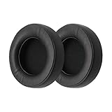 1 Paar Ohrpolster Ohrpolster Protein Leder Memory Schaum, Ersatz Reparaturteile kompatibel mit Corsair Virtuoso RGB Wireless SE-Kopfhörern schwarz