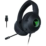 Razer Kraken V3 X USB - Kabelgebundenes USB-Gaming-Headset (Ultra leicht mit 285g, Triforce 40mm Treiber, HyperClear Kardioiden-Mikrofon, 7.1 Surround Sound, Chroma RGB) Schwarz