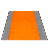 ISOPHO Picknickdecke 200 x 210 cm Stranddecke Wasserdicht, Strandmatte 4 Befestigung Ecken Stranddecke Sandfrei/Picknick für den Strand, Campen, Wandern und Ausflüge(Grün)