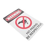 MOTHNUR Warnschild Hund Pinkelverbot Robust Wetterfest Langlebig Gartendeko aus Leicht Anzubringen Auffälliges Design Nachbarschaftsschutz