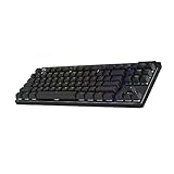 Logitech G PRO X TKL LIGHTSPEED kabellose Gaming-Tastatur, ultramobiles Design ohne Ziffernblock, LIGHTSYNC RGB, PBT-Tastenkappen, Tactile Switches (GX Brown), QWERTZ Deutsches, PC - Schwarz