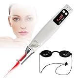 Stift Zur Entfernung Von Hautflecken – Blaues/Rotes Licht, Pikosekunden-Laserstift-Lichtmaschine Mit Brille – 9 Modi/4 Stufen, Zur Entfernung Von Pigmentflecken, Muttermalen,Red