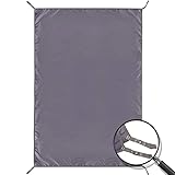 REDCAMP 140 x 210cm Zeltplane Wasserdicht, Zeltunterlage Ultraleicht, Mehrzweck Camping Zelt Tarp Mit ösen für Outdoor Wanderpicknick