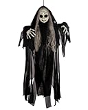 Horror-Shop Broken Gothic Doll mit Langen Haaren Hängefigur 50 cm