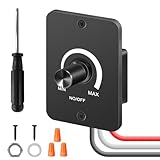 LED Dimmer DC 12V 5A PWM Dimmschalter, 3 Drähte Dimmschalter Kontrolle Led Dimmer Schnurdimmer für Wohnmobil Boot LKW Wohnwagen für Halogen Glühlampe Dimmbare LED-Lampen