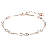 Swarovski Remix Collection Strand, Rundschliff, Weiß, Roségold-Legierungsschicht