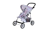 Knorrtoys 16844 - Puppenbuggy Liba - Star Grey pink